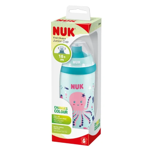 NUK Поильник 300 мл Junior с 18 мес насадка push-pull